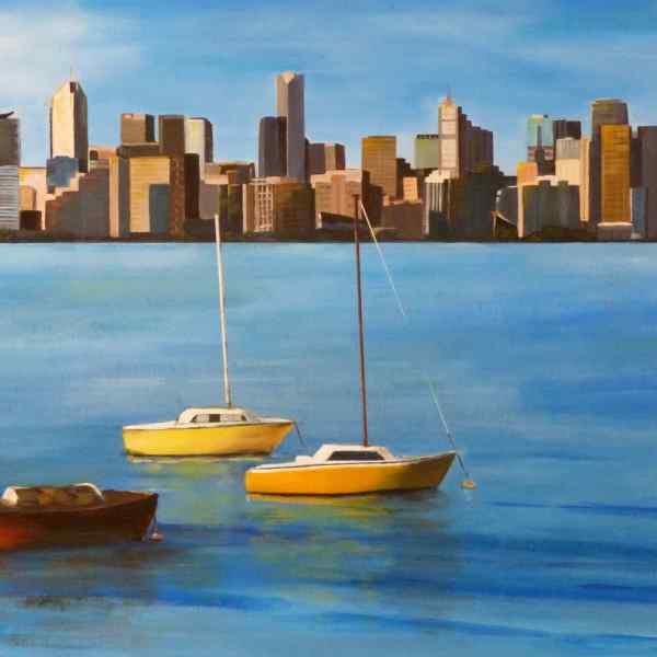 Melbourne Skyline from Williamstown